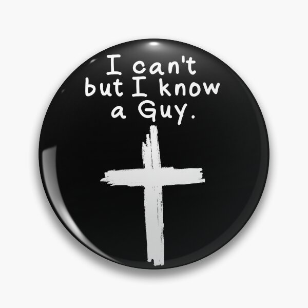 Item preview, I Can't But I Know A Guy Jesus Cross Christian Faith Jesus Gear designed and sold by DynamicDesign.