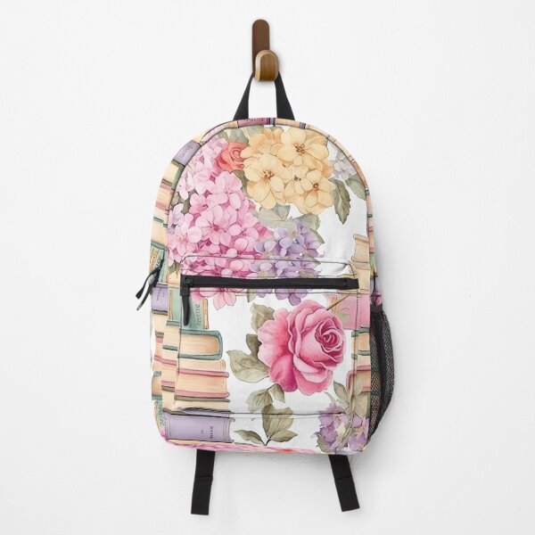 Item preview, Books Roses And Hydrangeas Floral Vintage Inspired Pattern designed and sold by ArtMeetsPizza.