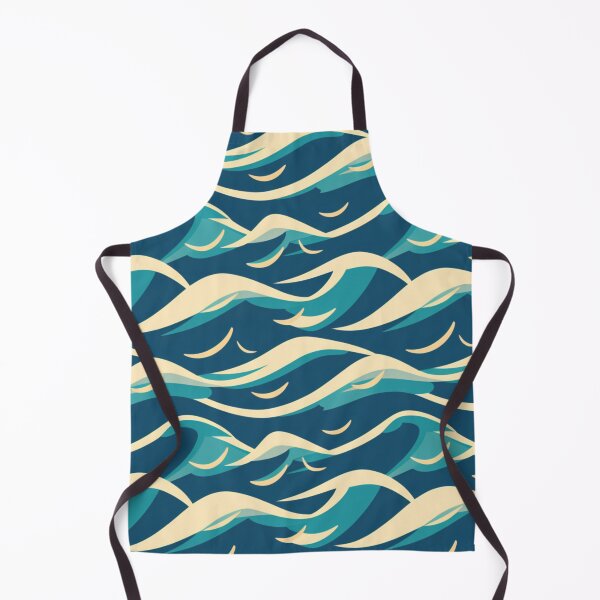 Item preview, Cartoon Style Sea Waves Pattern designed and sold by Vorterix.
