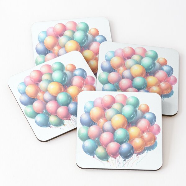 Item preview, Pastel balloons. designed and sold by growing-mom.