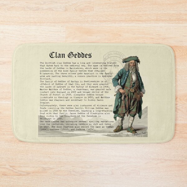 Item preview, Clan Geddes Scottish History  designed and sold by BagTown Clans.