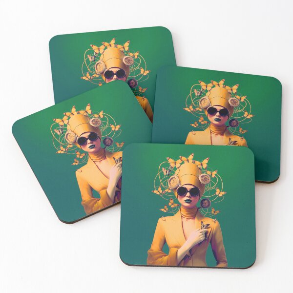 Item preview, Woman in Yellow (Vintage Green) designed and sold by the-lamplighter.