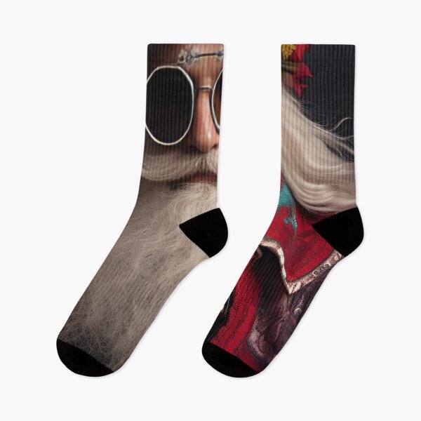 Item preview, bohemian santa claus holiday print designed and sold by dcrc.
