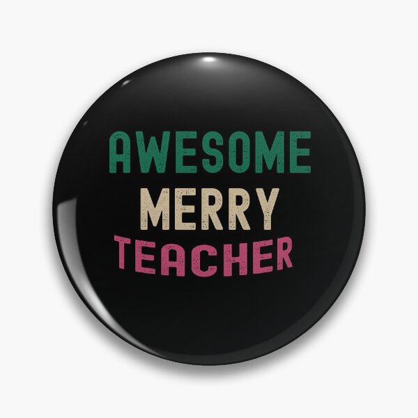 Item preview, Awesome Merry Teacher designed and sold by Designfs.