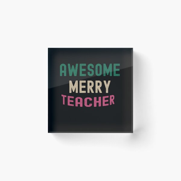 Item preview, Awesome Merry Teacher designed and sold by Designfs.
