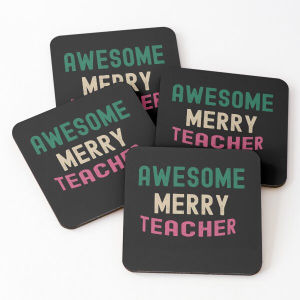 Item preview, Awesome Merry Teacher designed and sold by Designfs.