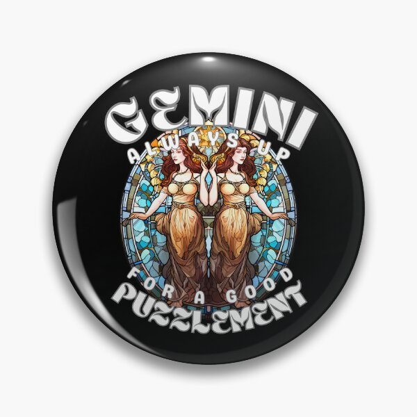 Item preview, Gemini: Always Up For A Good Puzzlement designed and sold by ZodiacWonders.