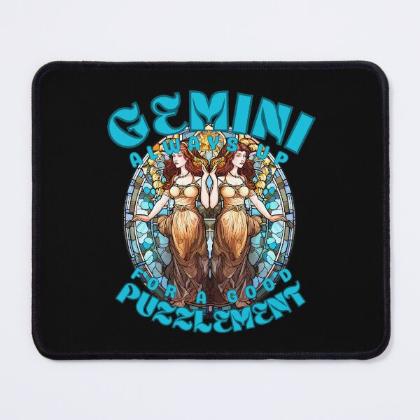 Item preview, Gemini: Always Up For A Good Puzzlement. gemini birthday designed and sold by ZodiacWonders.