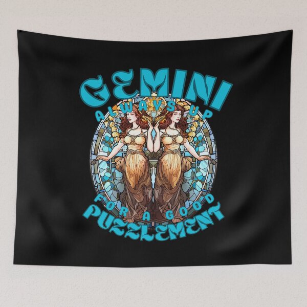 Item preview, Gemini: Always Up For A Good Puzzlement. gemini birthday designed and sold by ZodiacWonders.