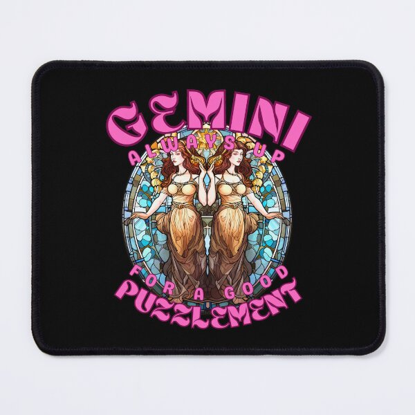 Item preview, Gemini: Always Up For A Good Puzzlement. gemini astrological sign designed and sold by ZodiacWonders.