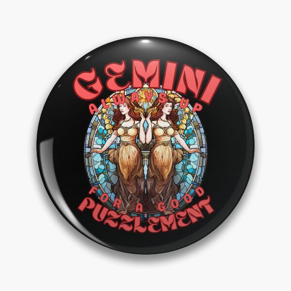 Item preview, Gemini: Always Up For A Good Puzzlement. gemini astrology designed and sold by ZodiacWonders.