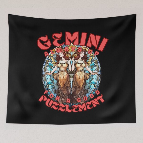 Item preview, Gemini: Always Up For A Good Puzzlement. gemini astrology designed and sold by ZodiacWonders.