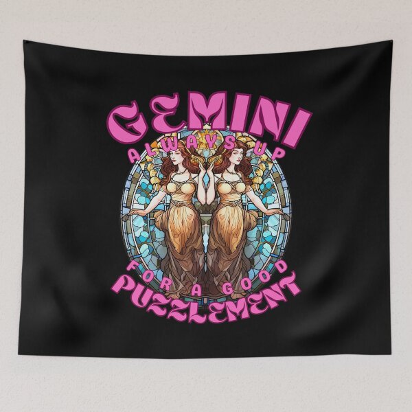 Item preview, Gemini: Always Up For A Good Puzzlement. gemini astrological sign designed and sold by ZodiacWonders.