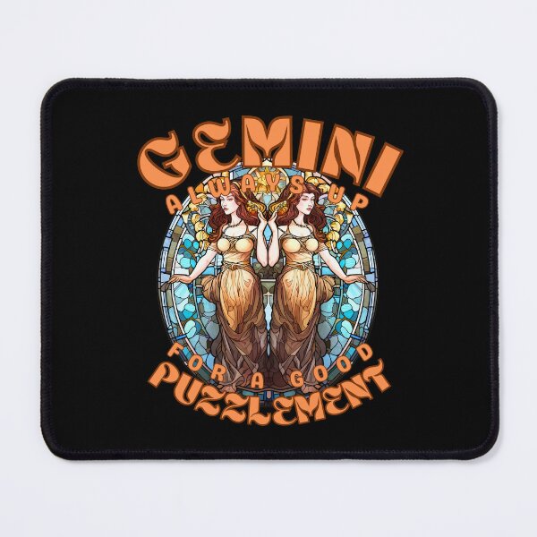 Item preview, Gemini: Always Up For A Good Puzzlement. gemini quote designed and sold by ZodiacWonders.
