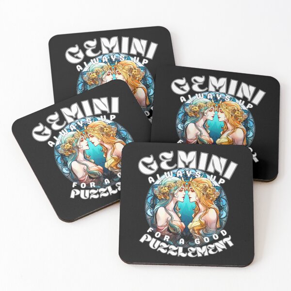 Item preview, Gemini: Always Up For A Good Puzzlement. gemini sayings designed and sold by ZodiacWonders.