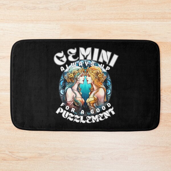 Item preview, Gemini: Always Up For A Good Puzzlement. gemini sayings designed and sold by ZodiacWonders.
