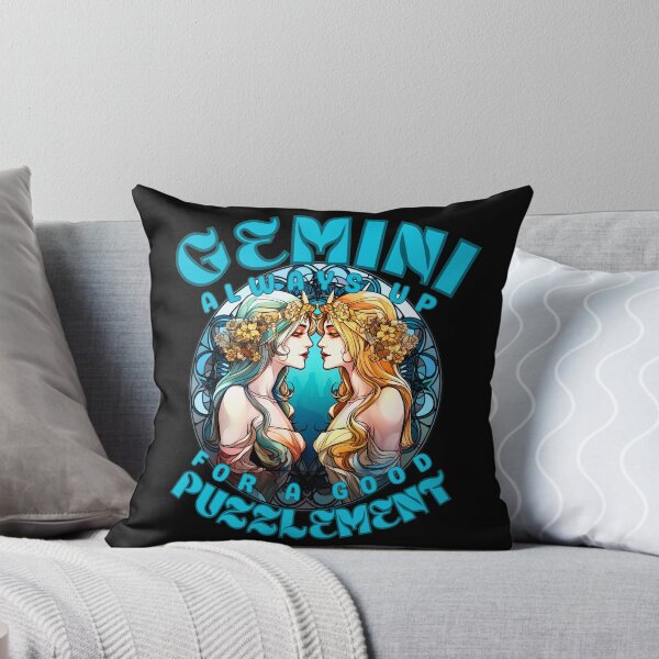 Item preview, Gemini: Always Up For A Good Puzzlement. gemini may designed and sold by ZodiacWonders.