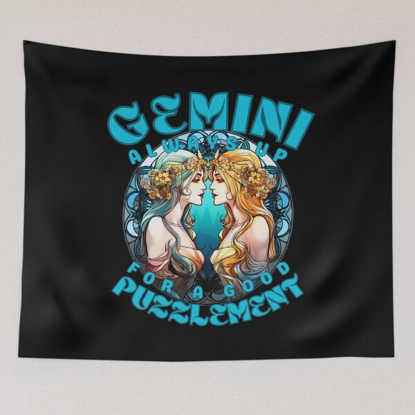 Item preview, Gemini: Always Up For A Good Puzzlement. gemini may designed and sold by ZodiacWonders.
