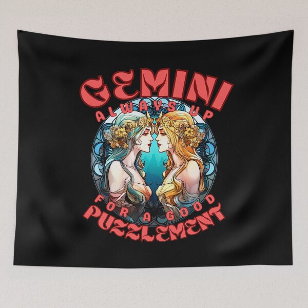 Item preview, Gemini: Always Up For A Good Puzzlement. gemini june designed and sold by ZodiacWonders.
