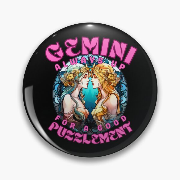 Item preview, Gemini: Always Up For A Good Puzzlement. gemini lovers designed and sold by ZodiacWonders.