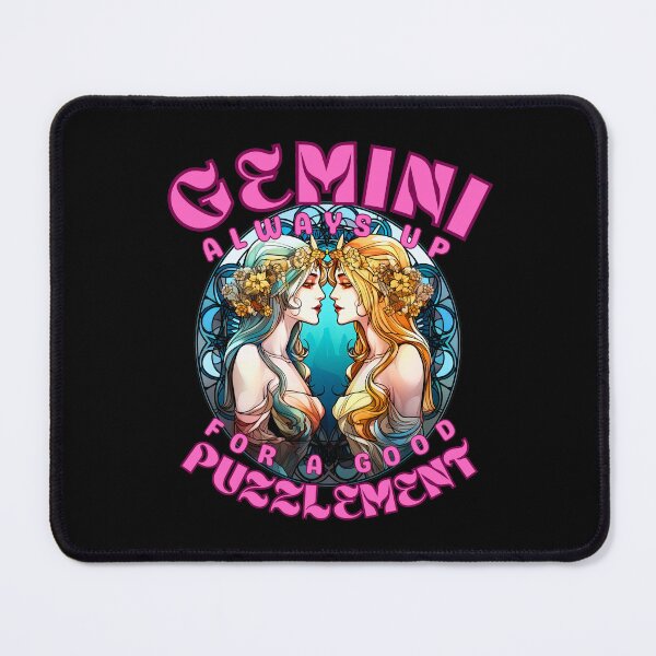 Item preview, Gemini: Always Up For A Good Puzzlement. gemini lovers designed and sold by ZodiacWonders.