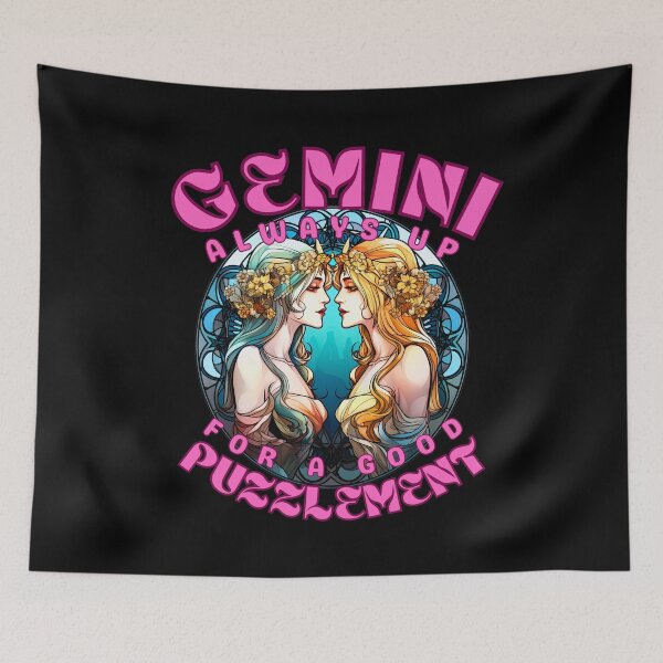 Item preview, Gemini: Always Up For A Good Puzzlement. gemini lovers designed and sold by ZodiacWonders.