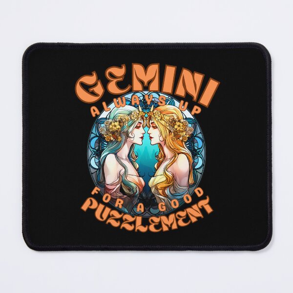Item preview, Gemini: Always Up For A Good Puzzlement. gemini horoscope designed and sold by ZodiacWonders.