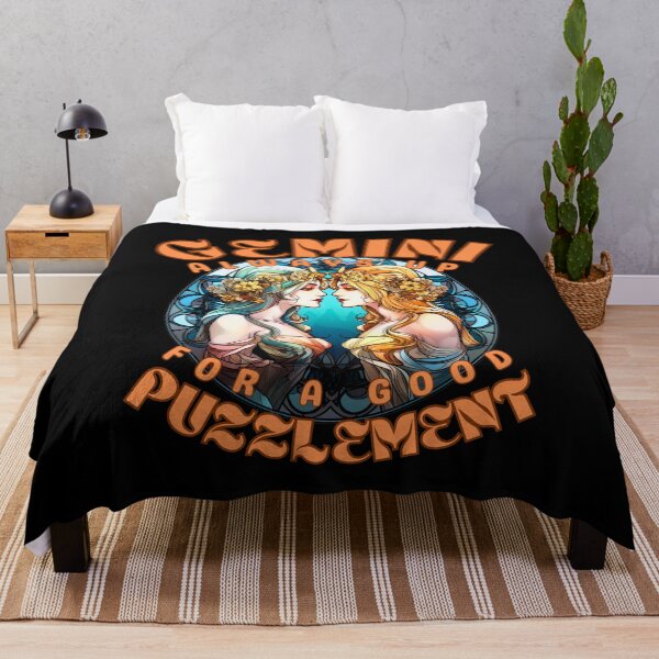 Item preview, Gemini: Always Up For A Good Puzzlement. gemini horoscope designed and sold by ZodiacWonders.
