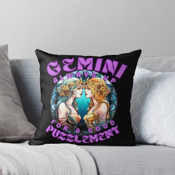 Item preview, Gemini: Always Up For A Good Puzzlement. gemini season designed and sold by ZodiacWonders.