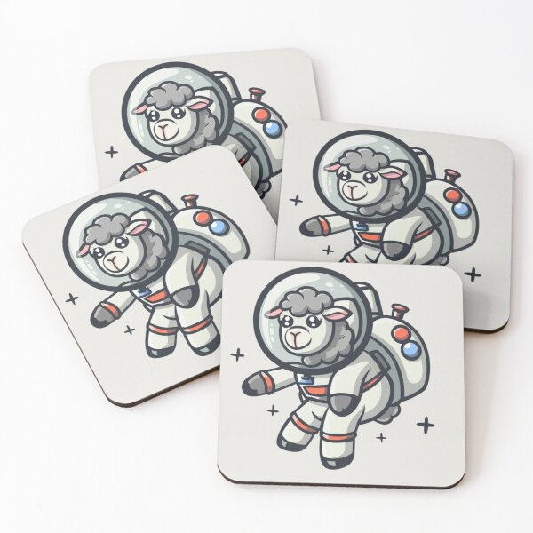 Item preview, Cute Space Sheep designed and sold by CraftedRealm.