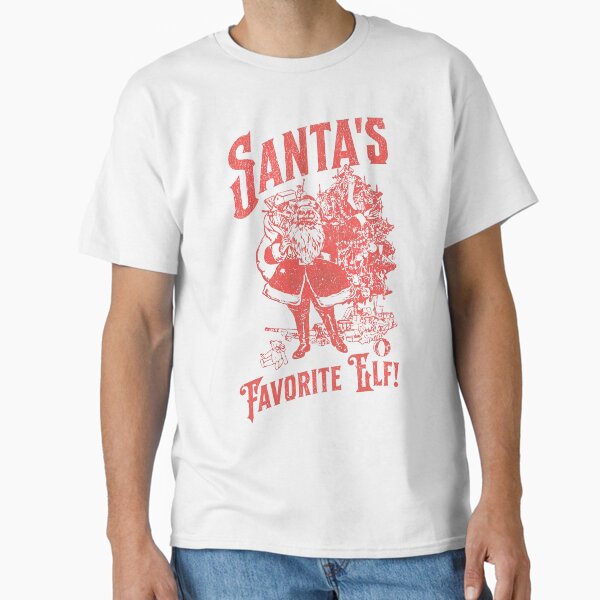 Item preview, Santa's Favorite Elf Retro Santa Vintage Christmas Claus designed and sold by SpookshowDesign.