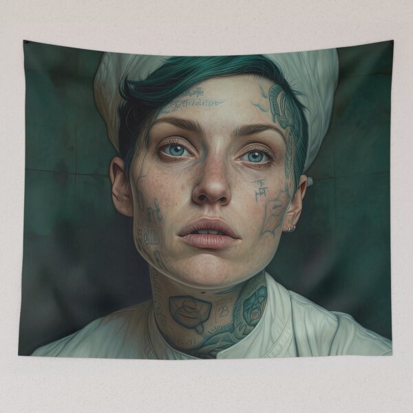 Item preview, unconventional beauty portrait designed and sold by ururuty.