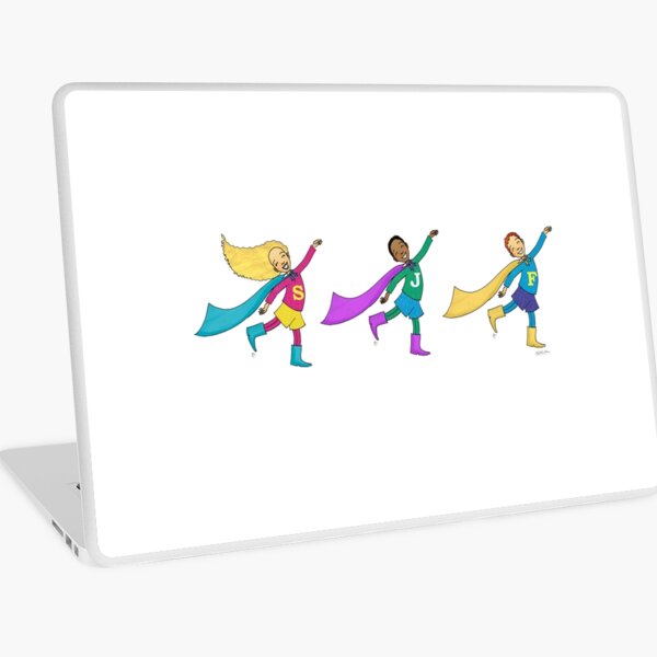 Smiley Super Heroes Laptop Skin