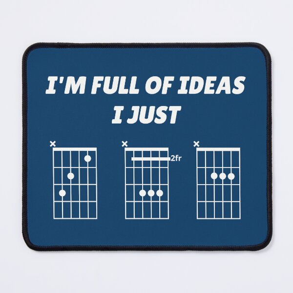 Item preview, I'm Full Of Ideas, I Just CBA (guitar chords) designed and sold by guvnaguitars.