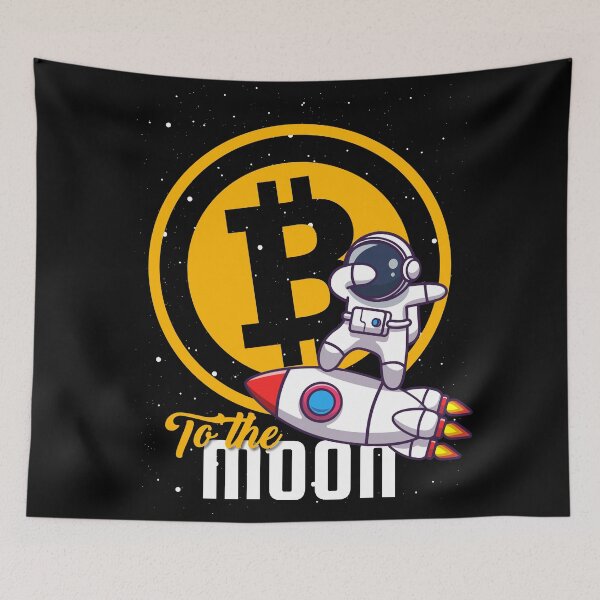 Item preview, To the moon - Bitcoin designed and sold by KalicoDesignUS.