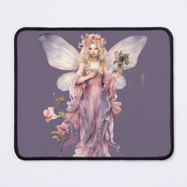 Item preview, Pastel Fairy With Flowers And Butterfly Wings designed and sold by FlutterbyFairy.