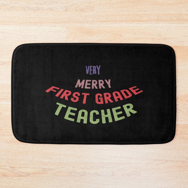 Item preview, Very Merry first Grade teacher designed and sold by Designfs.