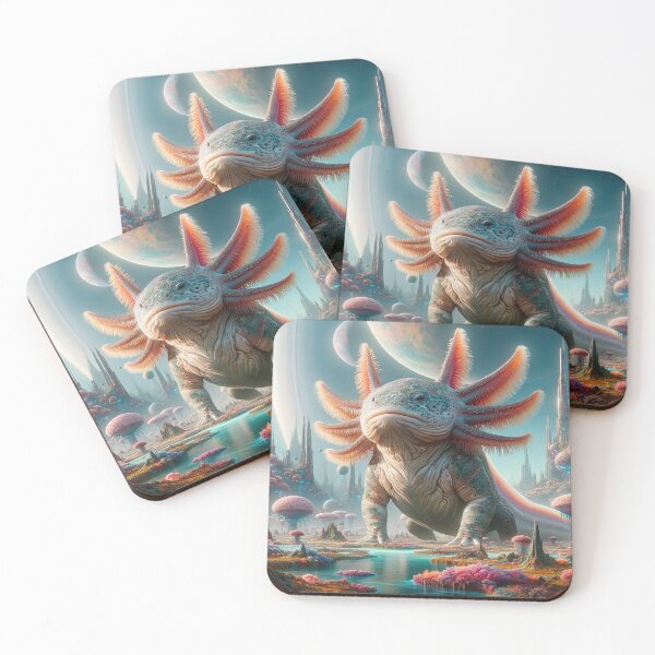Item preview, Majestic Alien Axolotl - Galactic Overlord  designed and sold by Newpixelland.