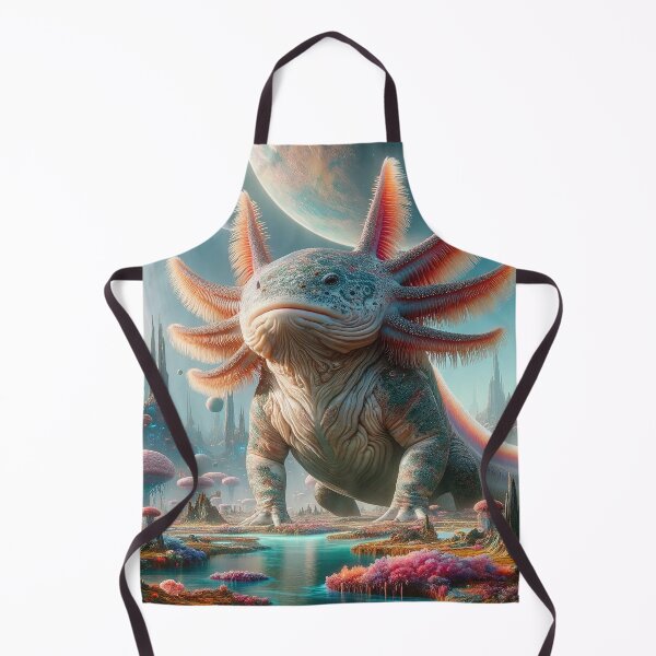 Item preview, Majestic Alien Axolotl - Galactic Overlord  designed and sold by Newpixelland.