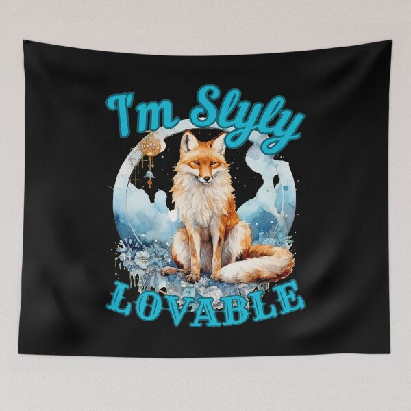 Item preview, I'm Slyly Lovable. fox face designed and sold by FoxVibes.
