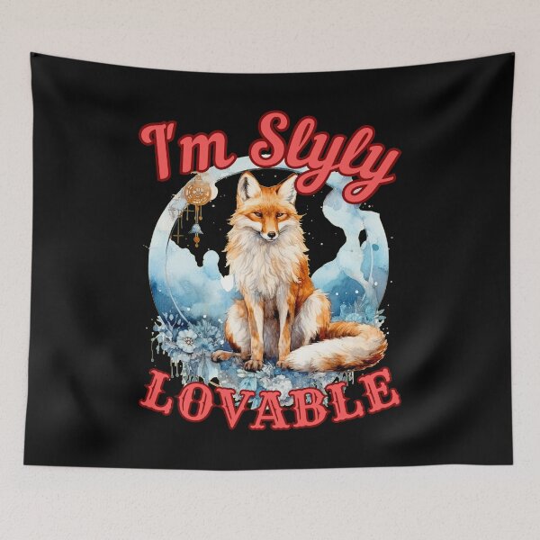 Item preview, I'm Slyly Lovable. fox head designed and sold by FoxVibes.