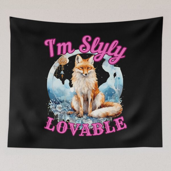 Item preview, I'm Slyly Lovable. cool fox designed and sold by FoxVibes.