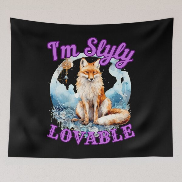 Item preview, I'm Slyly Lovable. realistic fox designed and sold by FoxVibes.