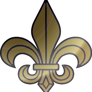  Golden Fleur De Lis Laptop Shoulder Bag, Computer