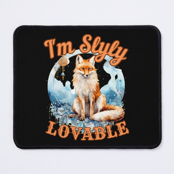 Item preview, I'm Slyly Lovable. fox portrait designed and sold by FoxVibes.