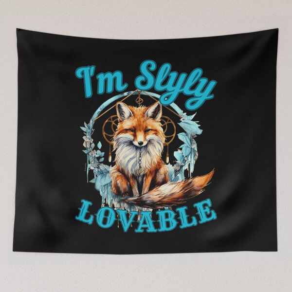 Item preview, I'm Slyly Lovable. snow fox designed and sold by FoxVibes.