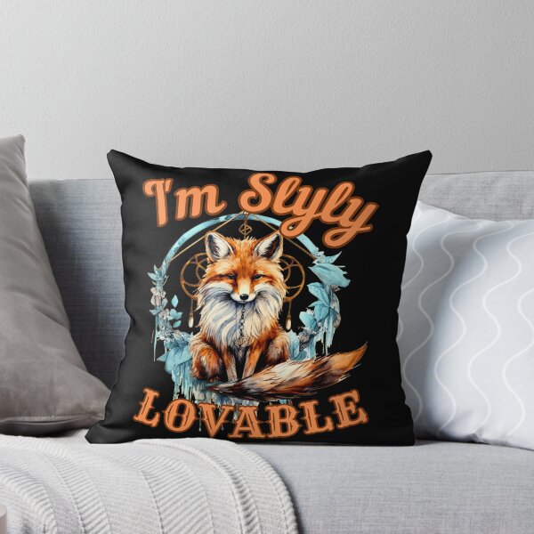 Item preview, I'm Slyly Lovable. fox watercolor designed and sold by FoxVibes.