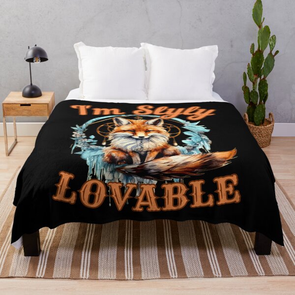 Item preview, I'm Slyly Lovable. fox watercolor designed and sold by FoxVibes.