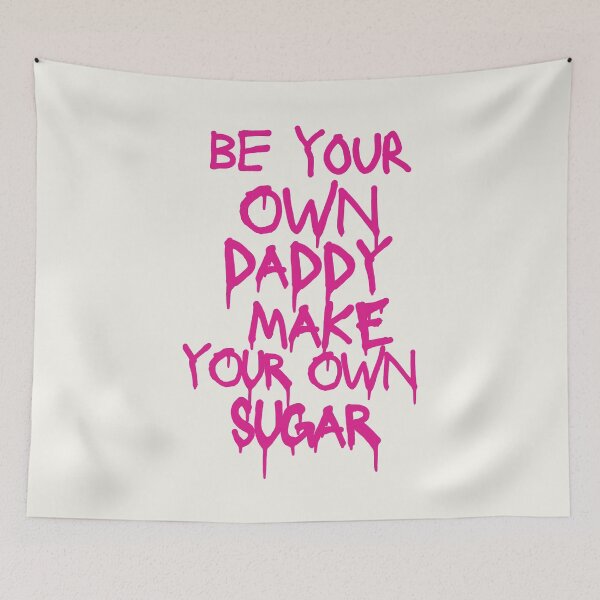 Item preview, Preppy Hot Pink Be Your Own Daddy Be Your Own Sugar designed and sold by clmstudio.