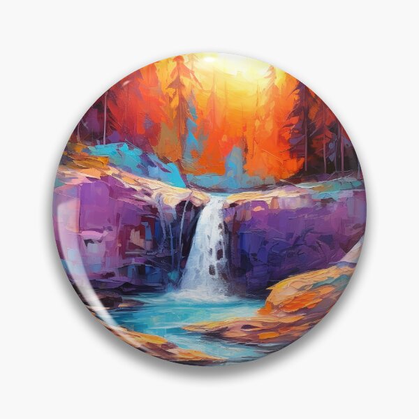 Item preview, Cascading falls on the river designed and sold by Red Witch Art.